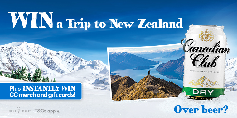 Canadian Club | Win a Trip to New Zealand + Instant Win Prizes